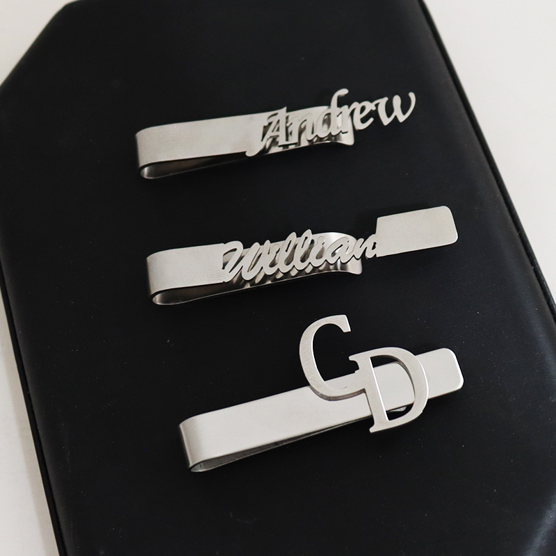 DIY بها بنفسك رسالة اسم نمط 4. - مراجعة Tie Clip Silver وسعره